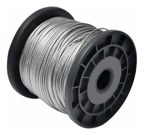 Piola O Cable De Acero 3mm Rollo 100 Mts Galvnz Envio Gratis