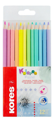 Colores Pastel Kores 12 Piezas