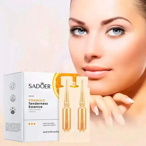 Suero Facial Sadoer Con Vitamina C Hidratante, Nutritivo Y Antiedad Para Piel Seca, Áspera O Apagada, Rápida Absorción