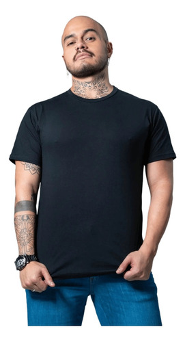  Camiseta Masculina Lisa Malha Fria T-shirt Que Não Desbota