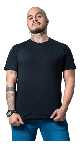  Camiseta Masculina Lisa Premium Não Desbota Não Encolhe