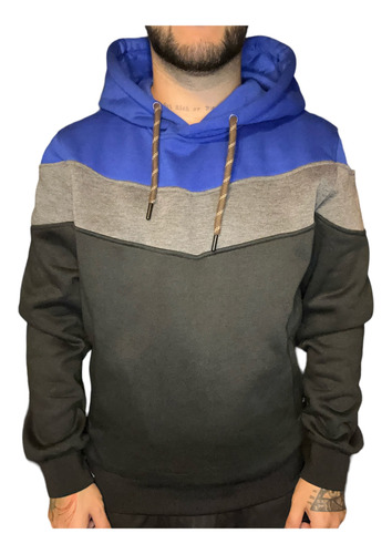 Buzo Capucha Hoodie I-run Con Bolsillos Para Hombre