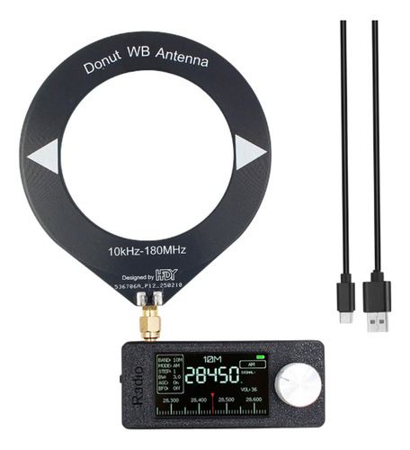 Mini Rádio Si4732 Sw, Lw, Ssb, Lsb, Usb, Am, Fm Para Preto