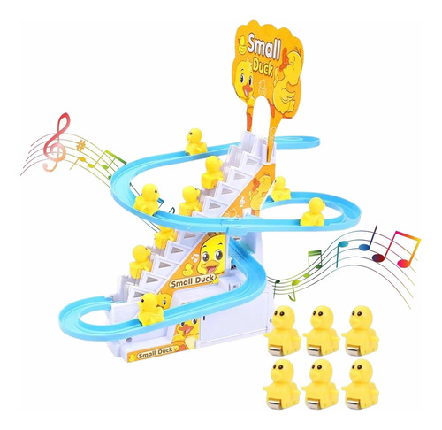 Pista Musical De Patitos Escalera Y Tobogán Música Y Luces