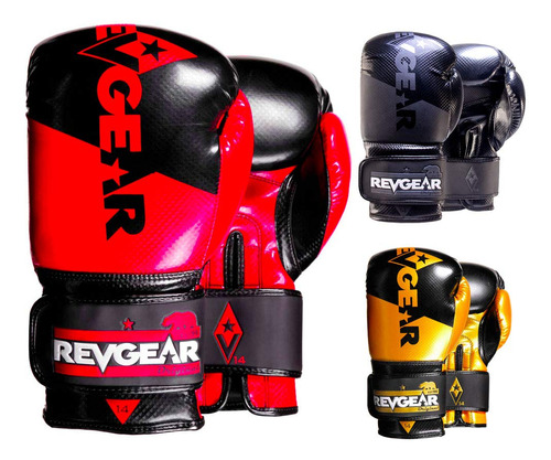 Revgear - Guante De Boxeo Pinnacle (rojo/negro, 12 Onzas)