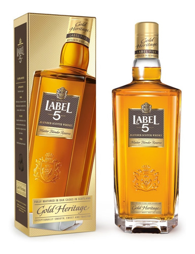 Whisky Label 5 Gold Heritage con estuche 750ml