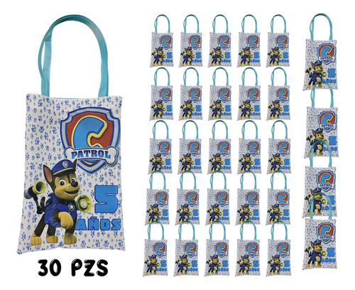45 Dulceros Chase Paw Patrol Personalizados Fiesta Infantil
