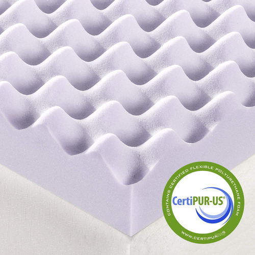 Cubrecolchón Viscoelástico De 7,6 Cm Con Infusión De Lavanda