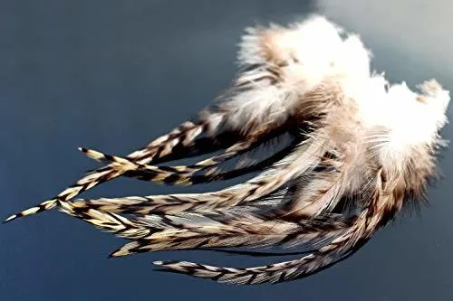Plumas De Gallo Grizzly Para Moscas.