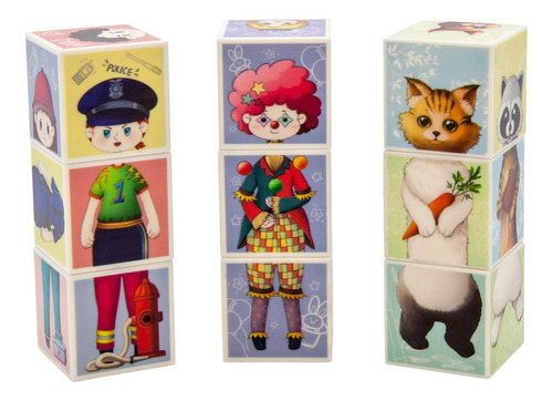 Picassotiles Cubo De Rompecabezas Magnético Con Personajes +