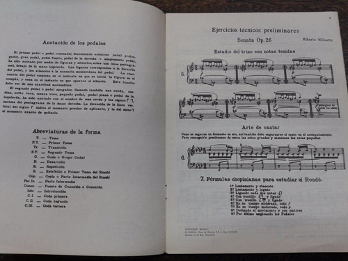 Imagen 2 de 2 de Beethoven * Sonata Nº 12 Op. 26 Piano * Alberto Williams *