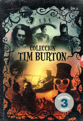 Colección Tim Burton (box Set 3 Dvd) - Orig. Cerrado - Mcbmi