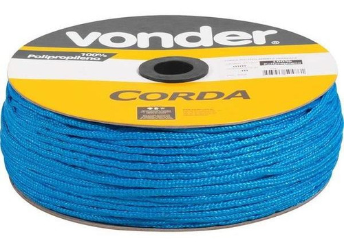 Corda Trançada 4mmx625m Amarela Polipropileno -vonder