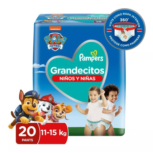 Pañales Pampers Grandecitos Entrenamiento Talla Xg 20 Uni