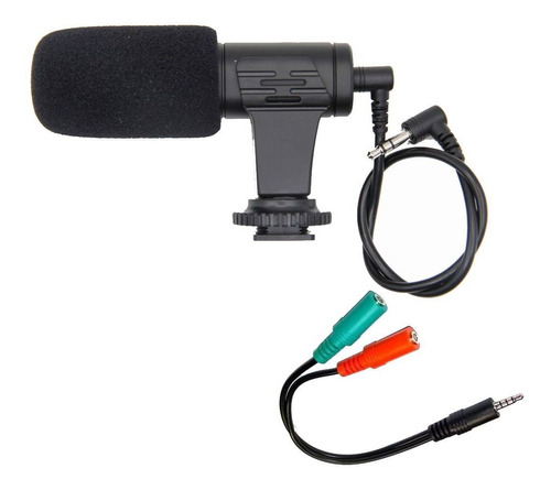 Microfono Condenser Mic06 + Cable Y Smartphone Camara Pc