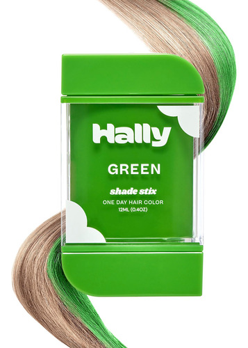 Hally Hair Color De Cabello Temporal, Sombra Stix(verde) - 1