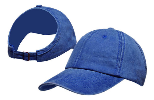 Gorra De Béisbol Con Cola De Caballo Sin Espalda Para Mujer