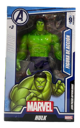 Muñeco Hulk Articulado 23cm  Articulado Vegandores Marvel