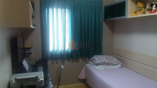 Imagem 12 de 14 de Apartamento Com 3 Dormitórios À Venda, 88 M² Por R$ 640.000,00 - Anália Franco - São Paulo/sp - Av1681