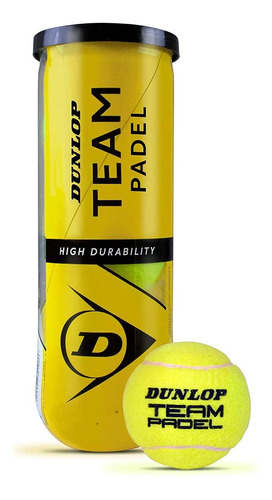 Tubo Pelotas X3 Dunlop Team Padel Mvd Sport