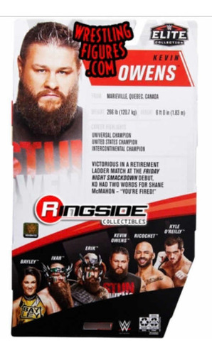 Imagen 2 de 2 de Figura Wwe Elite 80 Kevin Owens Exclusivo Y Súper Cotizado