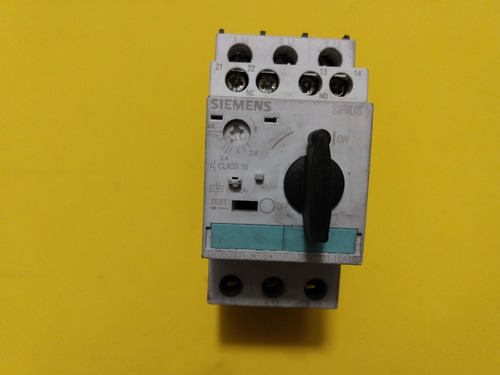 Guardamotor Siemens 3rv1021-1ea10 De 4 Amp Interruptor (Usado)