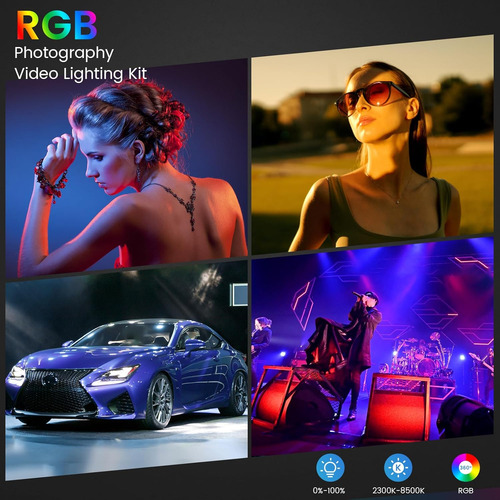Kit Iluminación Rgb Profesional Con Luces Led Bicolor Regula