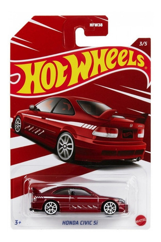 Hot Wheels - Temáticos Aniversario Honda Civic Si - Hfw38 Color Rojo