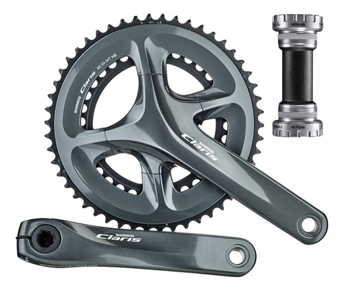 Biplato Biela Shimano Claris R2000 50/34 8v Plato Bicicleta 