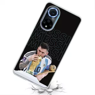 Funda Para Huawei Messi Mundial Argentina Campeón