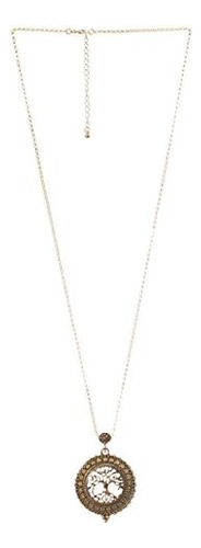 Collar Con Colgante De Imán Superior Deslizante Con Lupa 4x