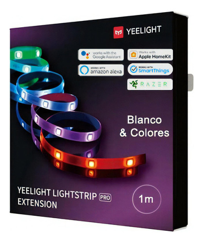  Yeelight Tira Led Wifi  Extension Google Home Homekit Alexa Color de la luz Blanco y Colores