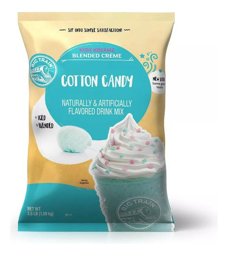 Big Train Cotton Candy Bolsa (1.59 Kg) Base Para Frappe