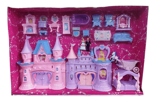 Castillo De Princesas Con Accesorios Con Luz Y Sonidos Color Rosa