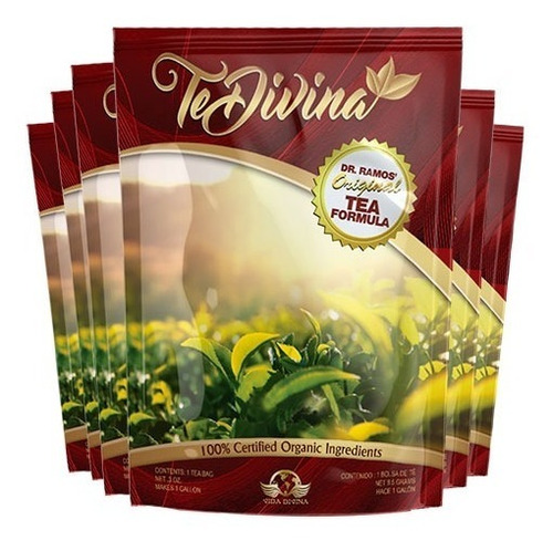 Te Divina 6 Sobres Original Detox Con Holograma Antiplagio