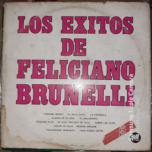 Vinilo Los Exitos De Feliciano Brunelli C4