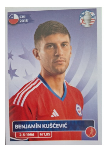 Lámina Album Copa América Usa 2024 / Benjamin Kuscevic