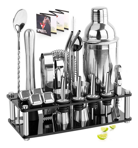 Juego De Cócteles Para Bar Pub Cocktail Shaker Set 23 Piezas