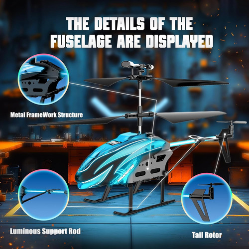 «helicóptero Rc, 2,4 Ghz, 3,5 Canales, Luz Led, Vuelo Automá