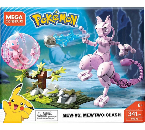 Mew Vs Mewtwo Pokemon Mega Construx Envio Gratis