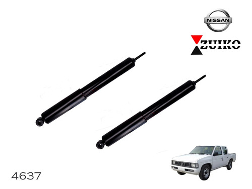 Kit 2 Amortiguadores Nissan Pick Up D21 86-08 4x2 Gas Traser