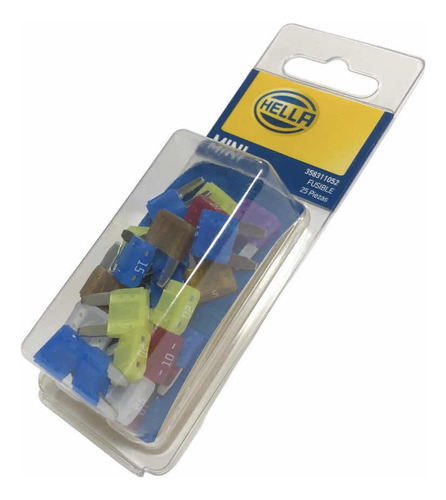 Set 25x Mini Lp Fusible Hella Automotriz 12v Amperaje Mixto