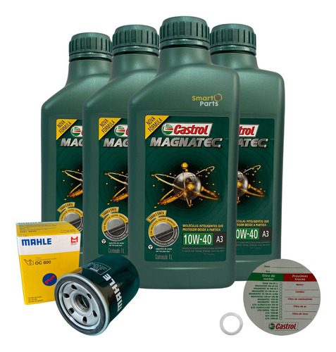 Kit Troca De Óleo Pajero Tr4 2.0 2007 Diante Revisão Castrol