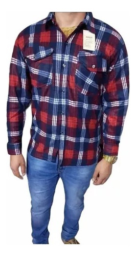 Camisa Leñadora Hombre Con Chiporro Talla Normal