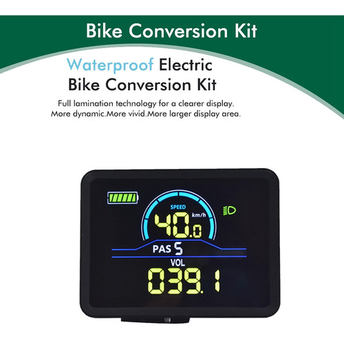 Hx Medidor De Pantalla Lcd Para Bicicleta Eléctrica H7p5c,