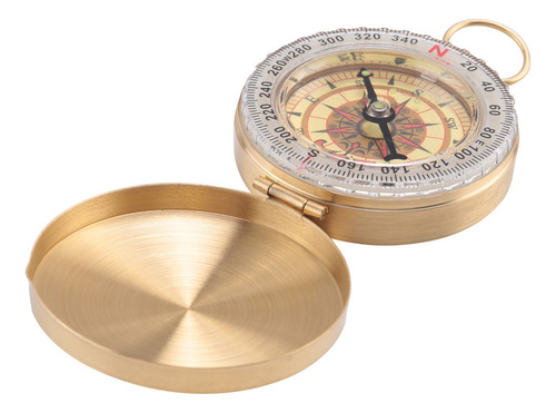 L Reloj De Bolsillo Clásico De Latón Estilo Brújula For