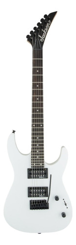 Guitarra eléctrica Jackson JS Series JS12 dinky de álamo snow white brillante con diapasón de amaranto