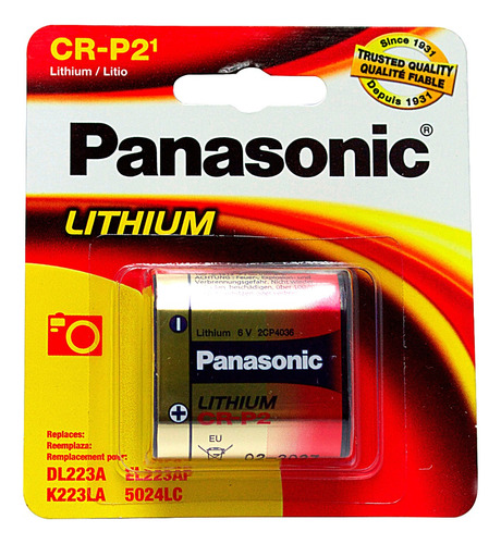 Crp2 Panasonic 1 Pieza, 6 Volts Litio El223ap, Cr-p2