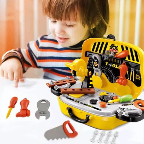 Set De Herramientas Con Maletín Transportable Para Niños