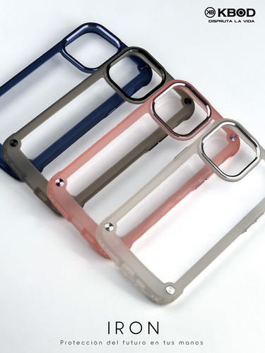 Kbod Funda Protectora Iron Case Soft Para Iphone Y Samsung Blanco Iphone 11